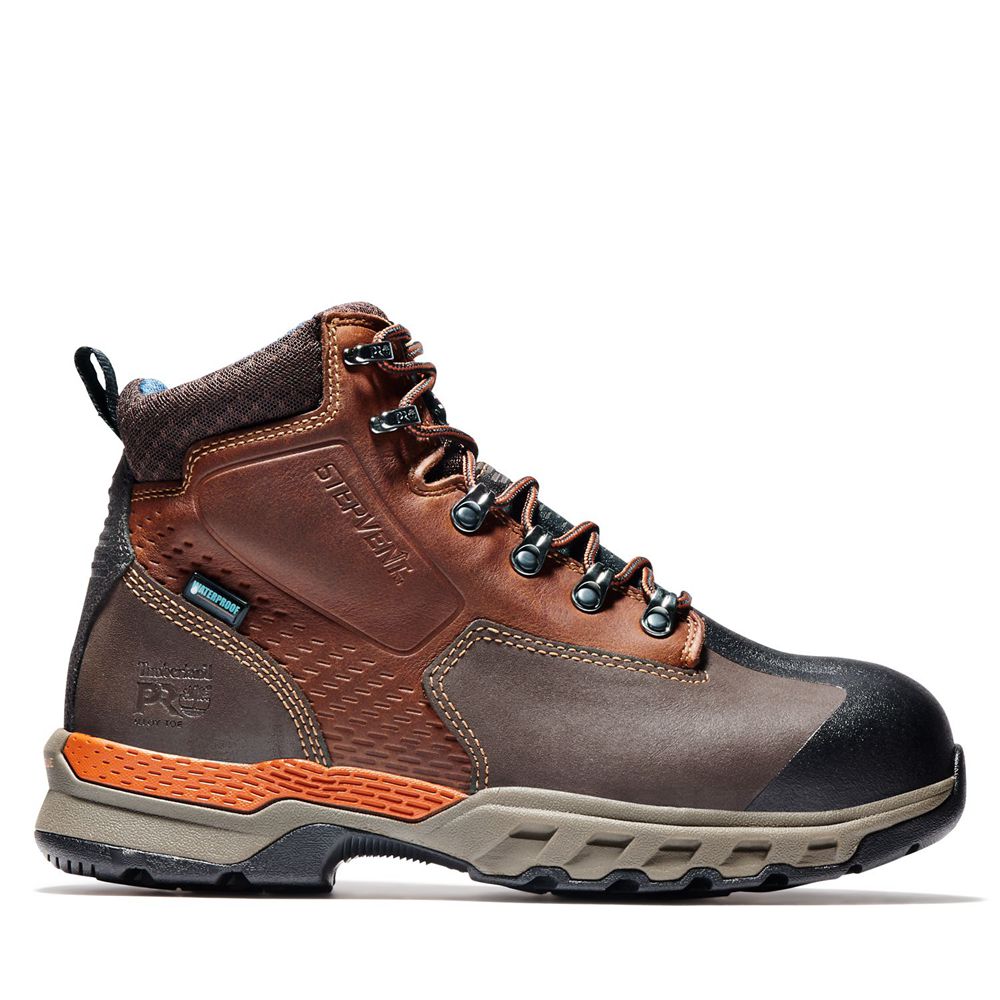 Bocanci Pro Timberland Barbati Maro/Negrii - Downdraft 6\" Alloy Toe - Romania - HKNZBD510